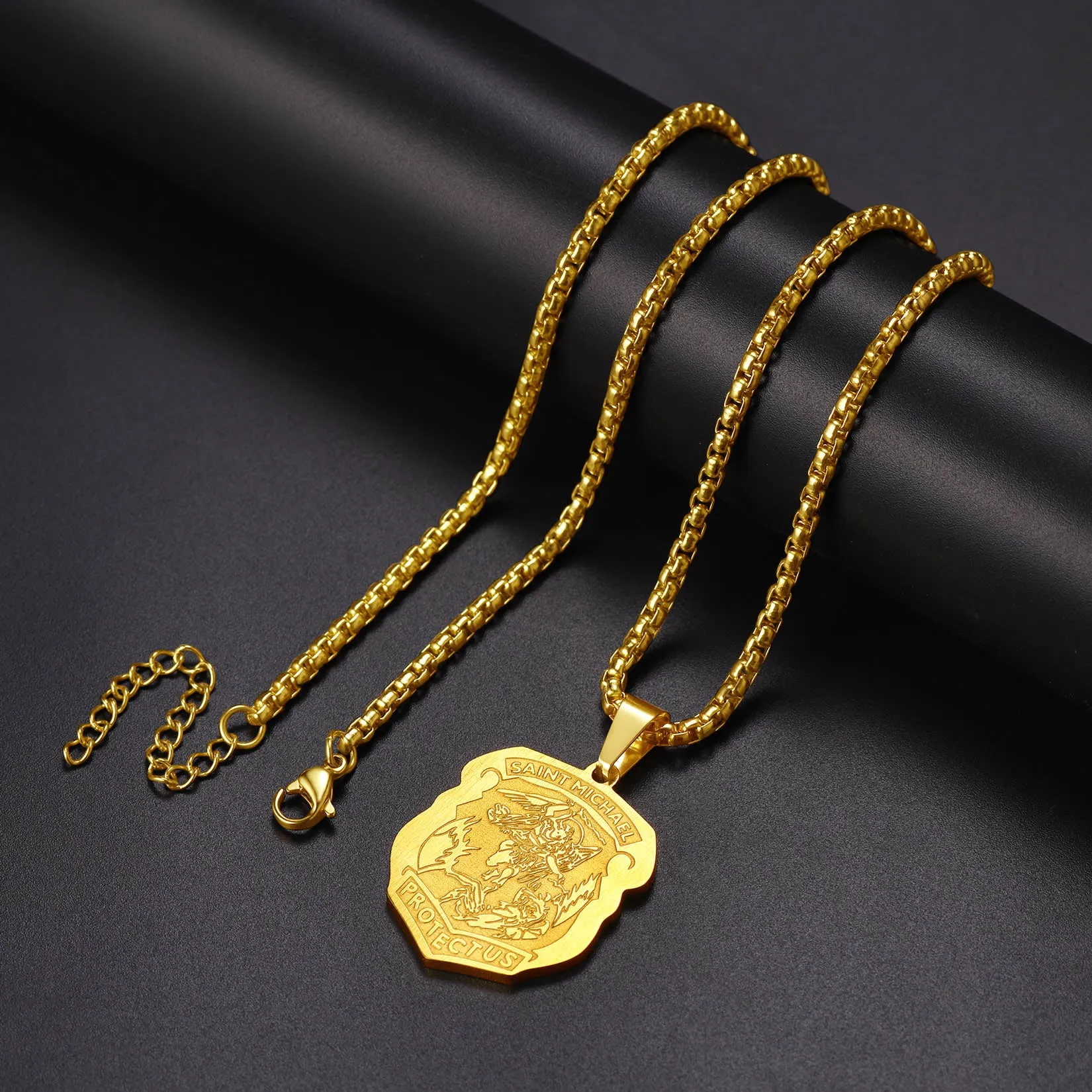 The Archangel St. Michael Necklace Medal Shield Pendant sold by FaithHeart product image thumbnail 4