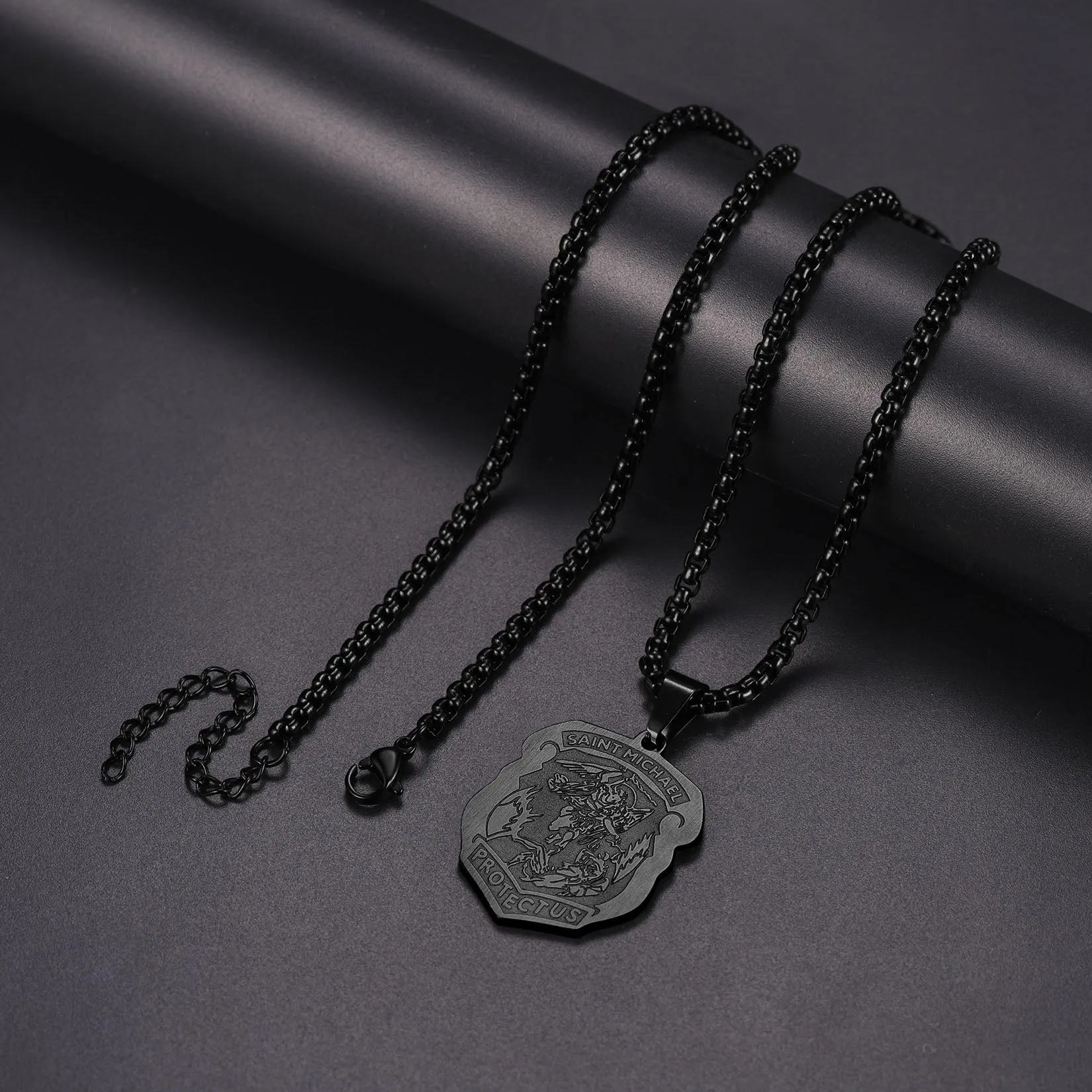 The Archangel St. Michael Necklace Medal Shield Pendant sold by FaithHeart product image thumbnail 3