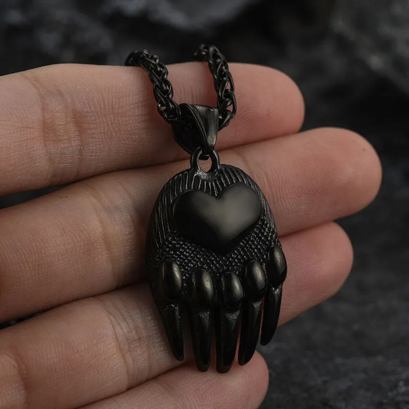 Viking Bear Paw Pendant Necklace Jewelry for Men sold by FaithHeart product image thumbnail 3