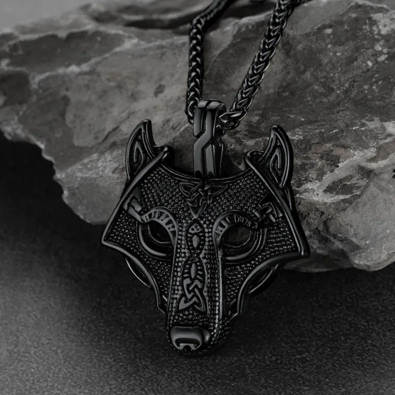 Norse Viking Celtic Wolf Necklace Amulet Jewelry For Men sold by FaithHeart product image thumbnail 5
