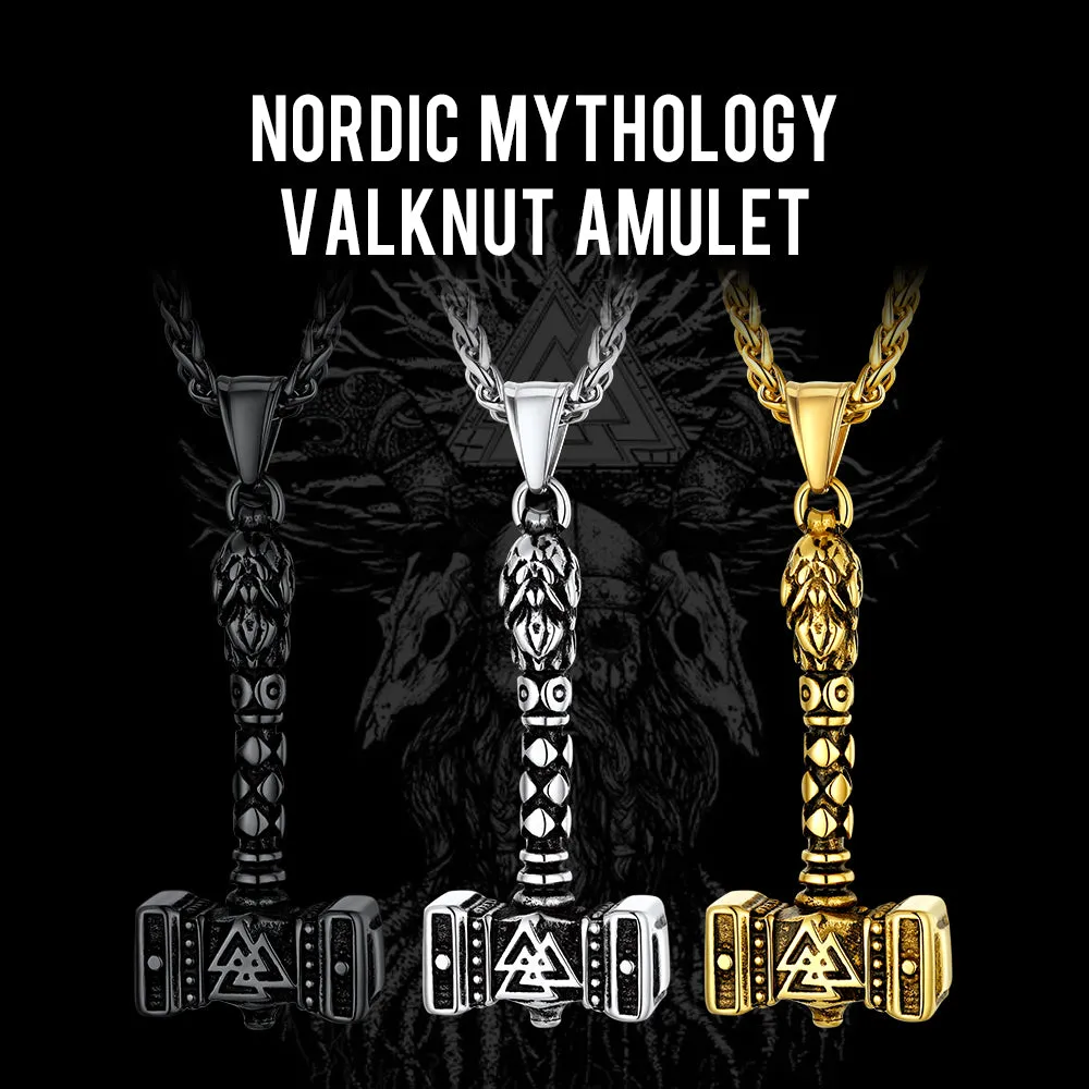 Thor's Hammer Mjolnir Necklace Viking Charm For Men sold by FaithHeart product image thumbnail 4