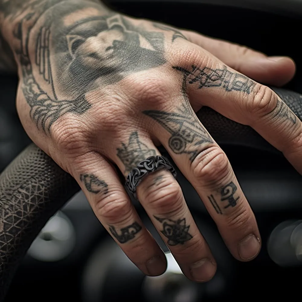 Irish Triquetra Celtic Knot Ring For Men Women sold by FaithHeart product image thumbnail 2