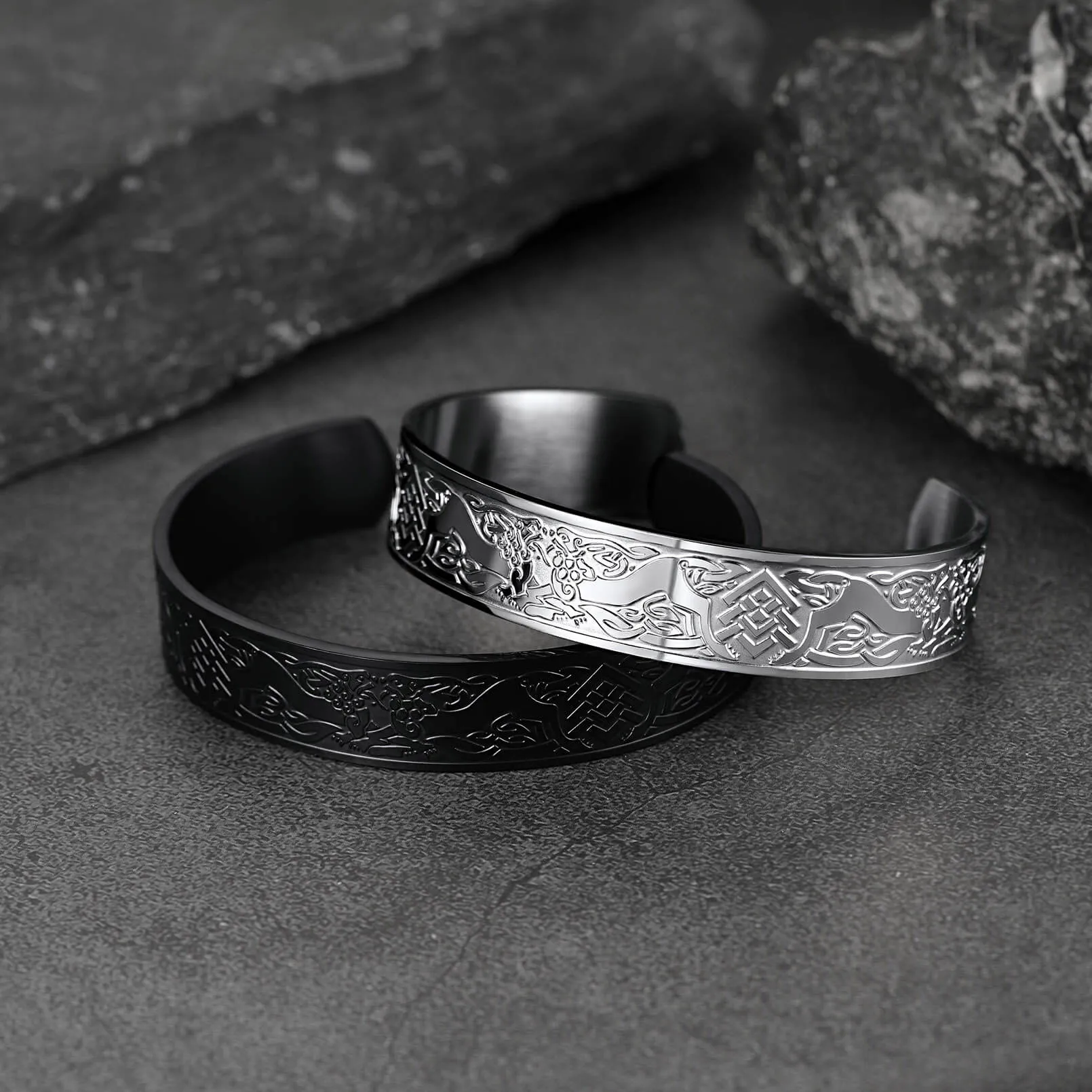 Custom Celtic Knot Cuff Bracelet Bangle for Men Women sold by FaithHeart product image thumbnail 4