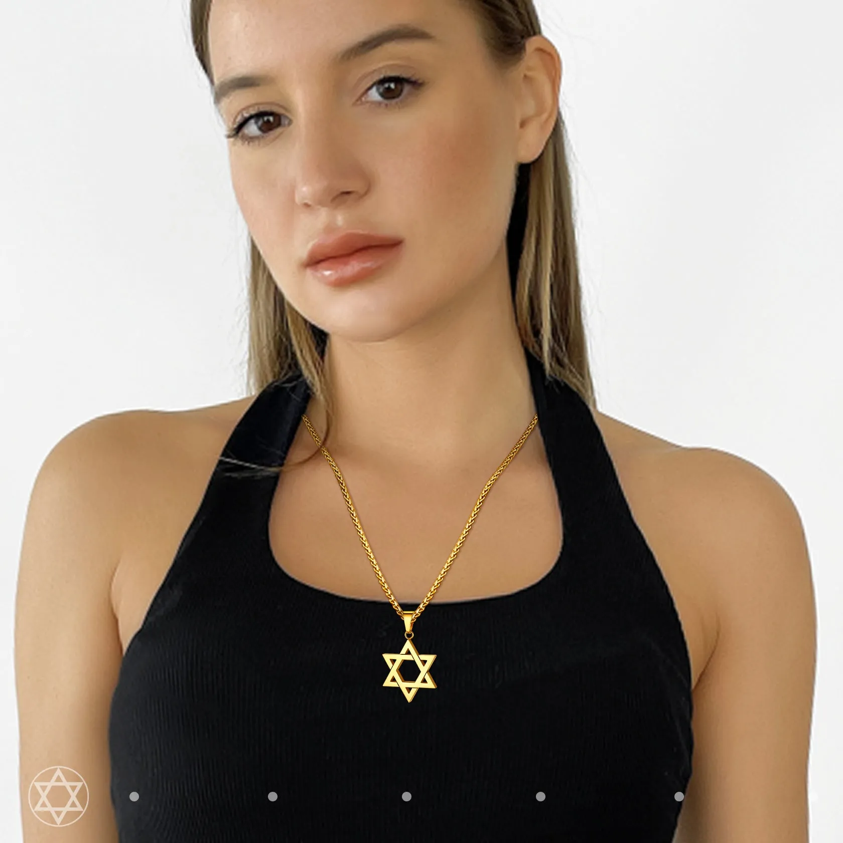 Jewish Magen Star of David Necklace for Men Women sold by FaithHeart product image thumbnail 5