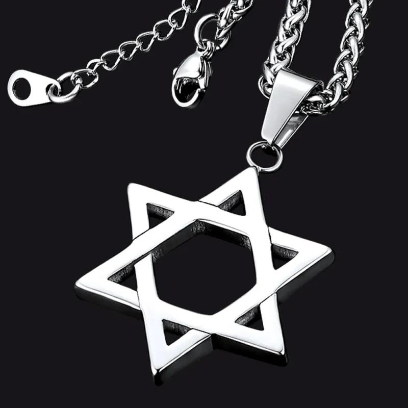 Jewish Magen Star of David Necklace for Men Women sold by FaithHeart