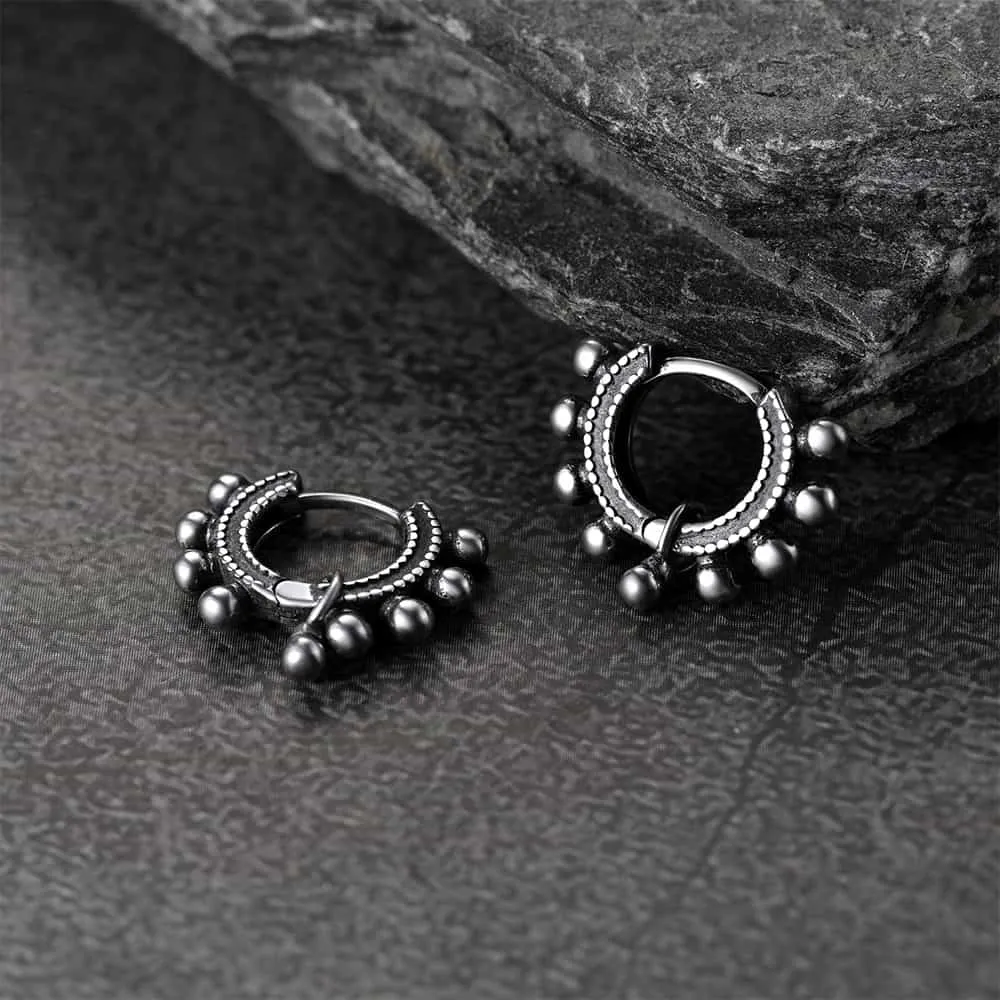 Sterling Silver Cartilage Huggie Hoop Earrings For Men sold by FaithHeart product image thumbnail 4