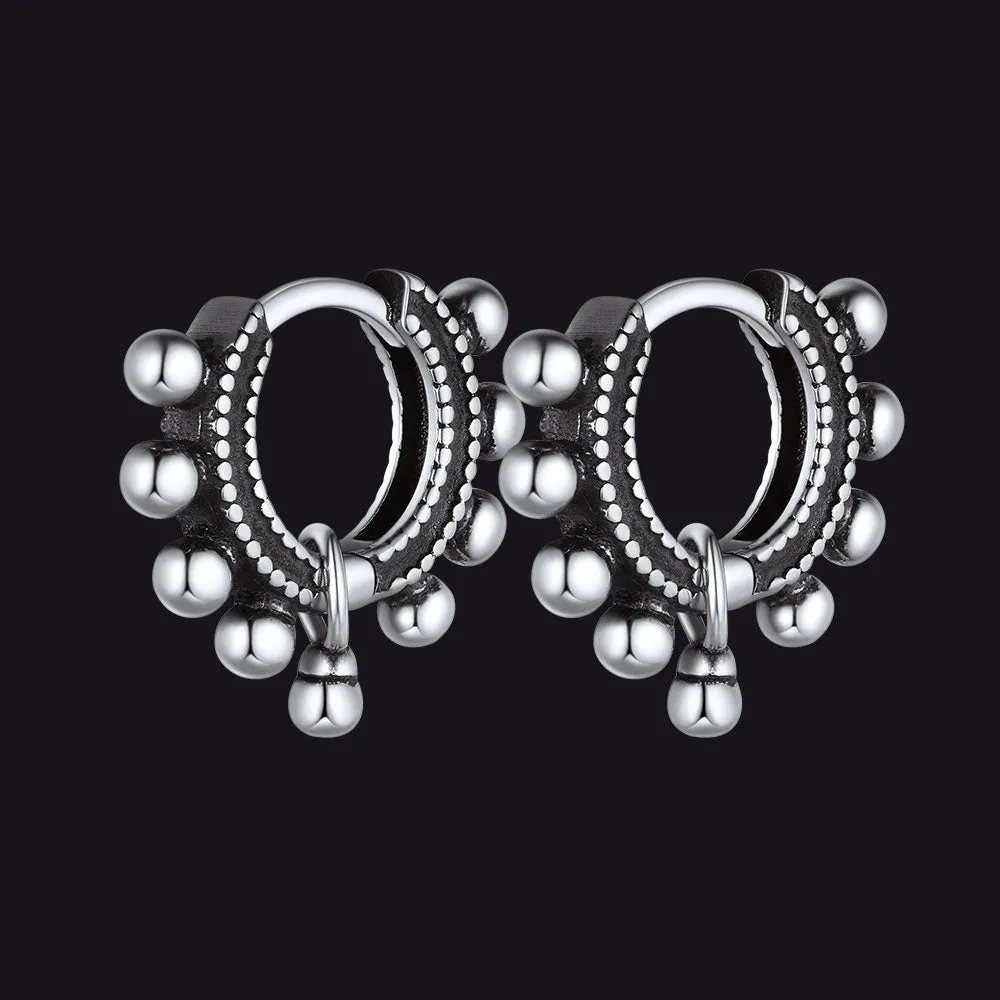 Sterling Silver Cartilage Huggie Hoop Earrings For Men sold by FaithHeart