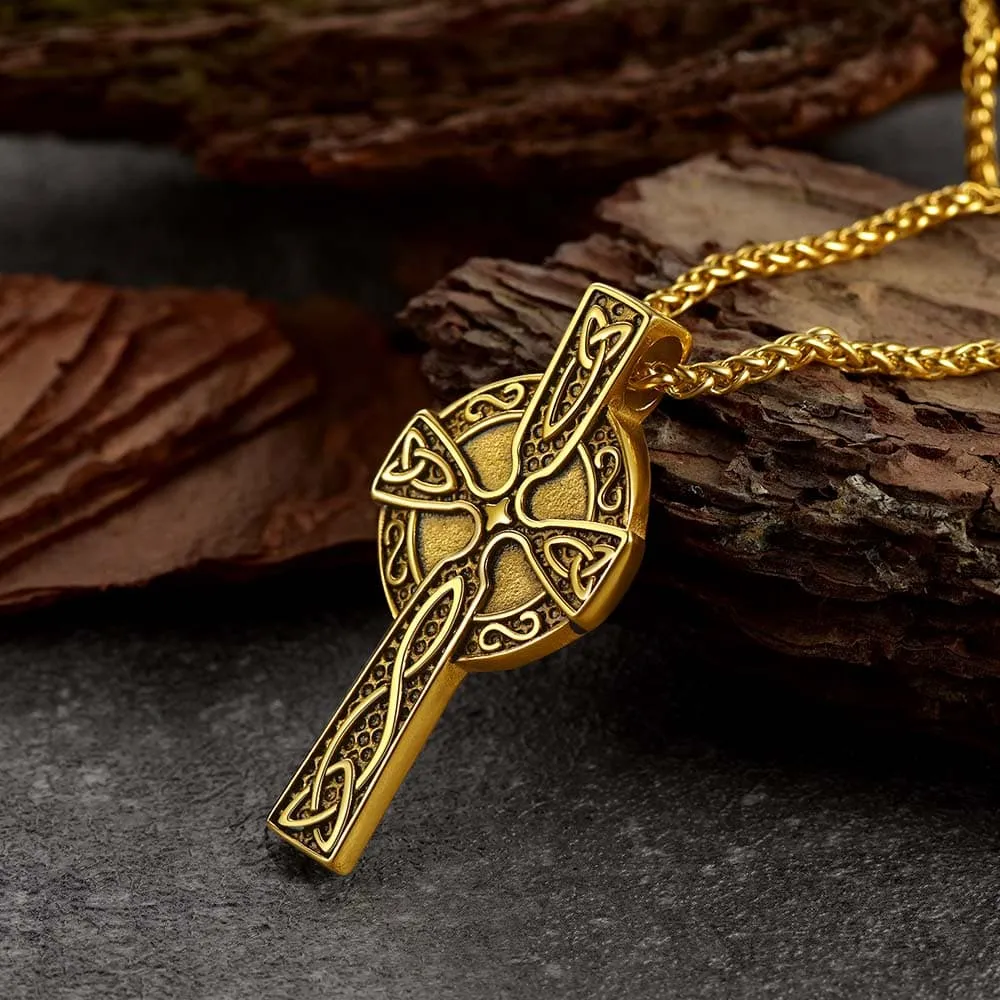 Personalized Celtic Cross Pendant Necklace with Picture sold by FaithHeart product image thumbnail 3