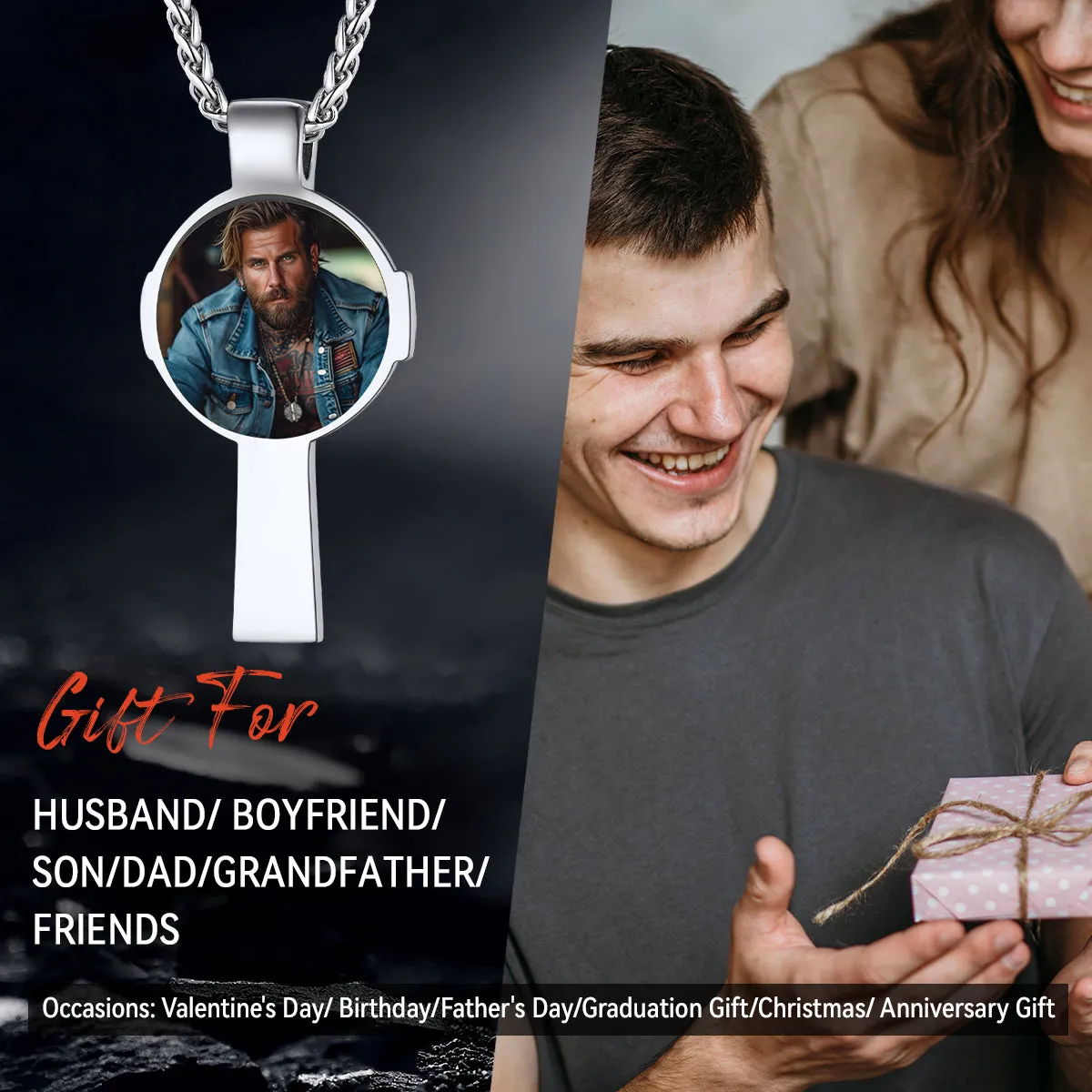 Personalized Celtic Cross Pendant Necklace with Picture sold by FaithHeart product image thumbnail 2