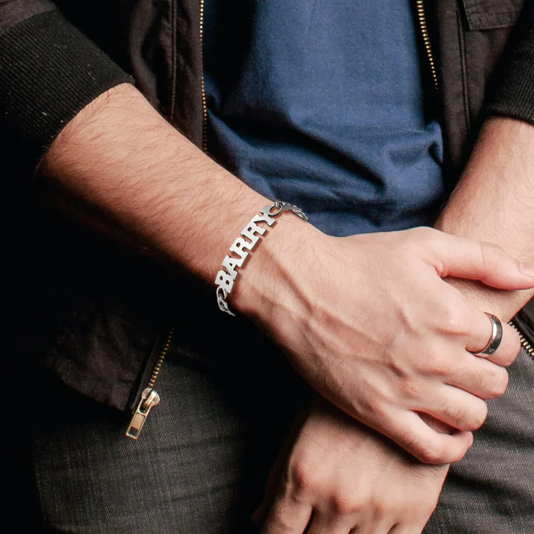 Customized Name Cuban Chain Bracelet For Men sold by FaithHeart product image thumbnail 3