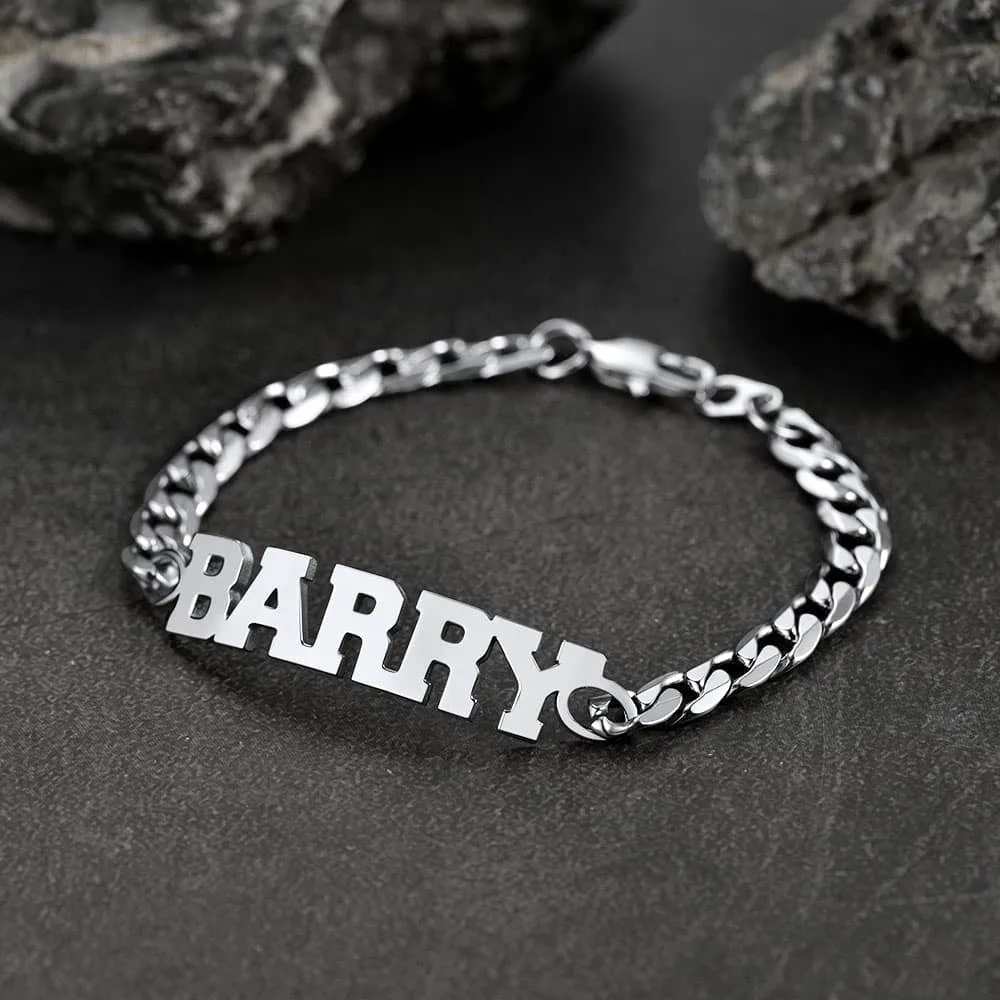 Customized Name Cuban Chain Bracelet For Men sold by FaithHeart product image thumbnail 5