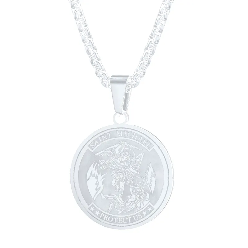 Catholic St. Michael Necklace Medal for Men sold by FaithHeart