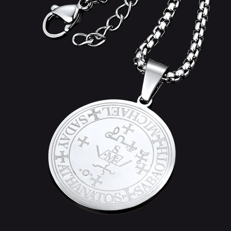 Sigil of Archangel Michael Talisman Necklace for Men sold by FaithHeart