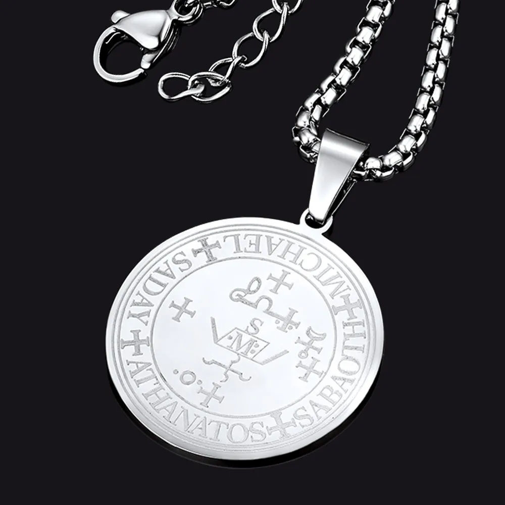 Sigil of Archangel Michael Talisman Necklace for Men sold by FaithHeart