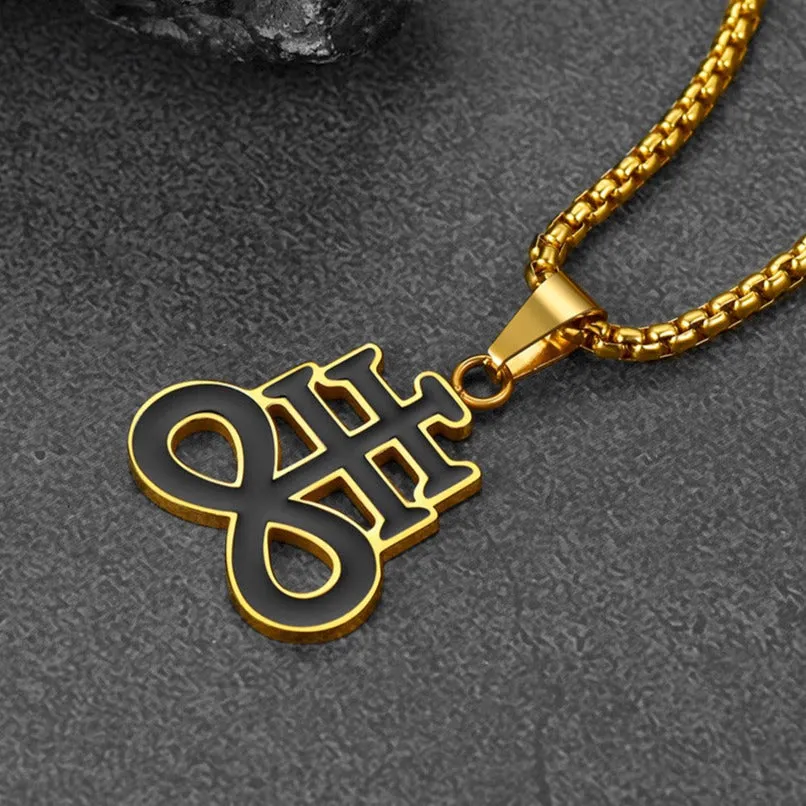 Satanic Leviathan Cross Necklace For Men sold by FaithHeart product image thumbnail 5