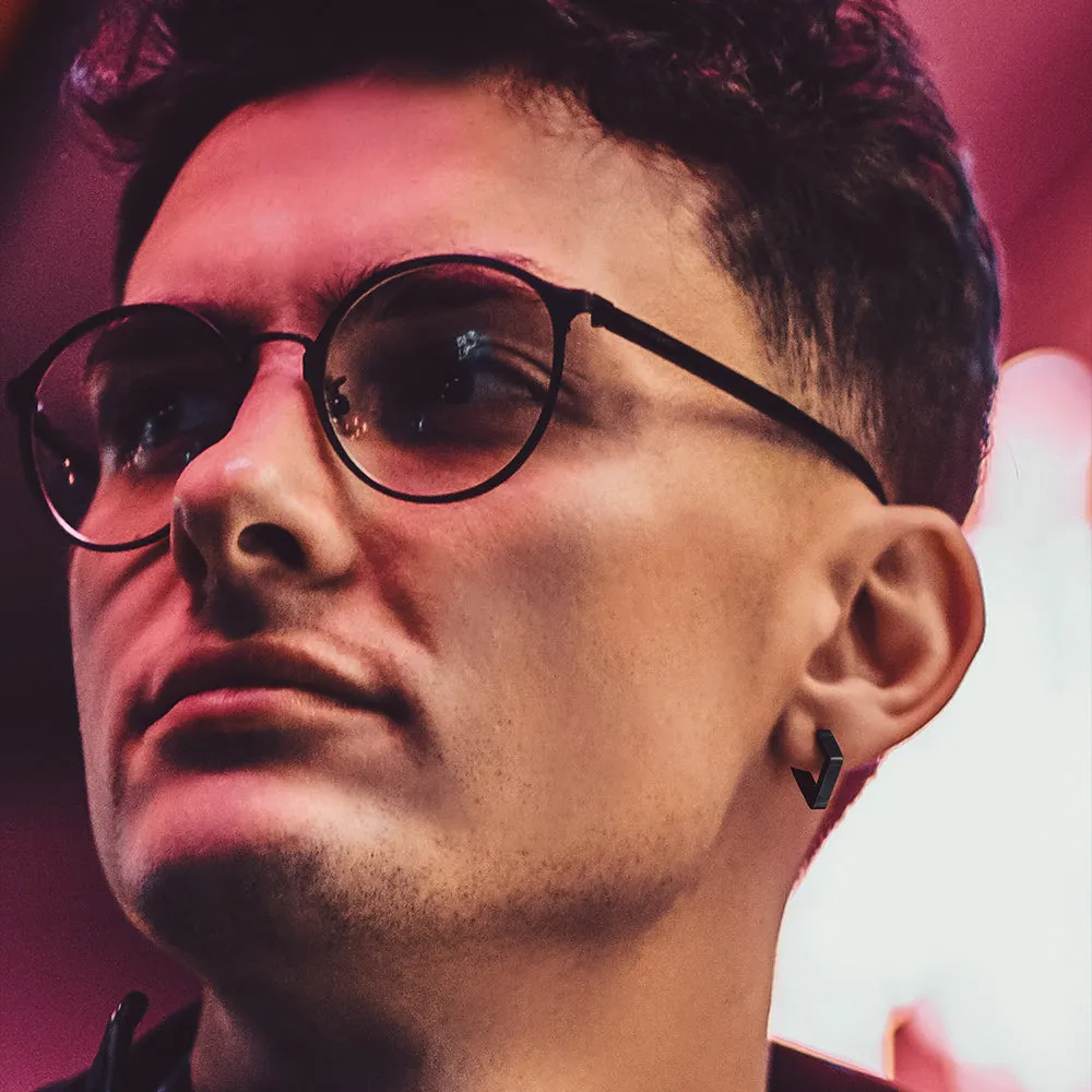 Classic Square Huggie Hoop Earrings for Men Women sold by FaithHeart product image thumbnail 2