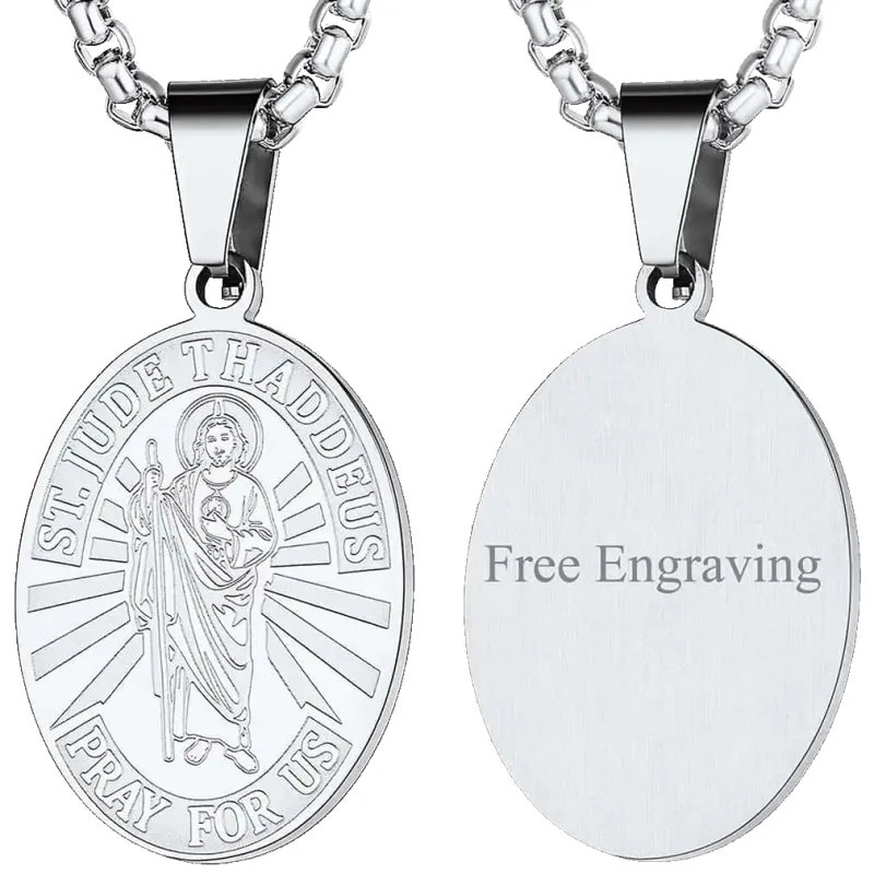 Saint Jude Necklace Patron Saint Medals Pendant sold by FaithHeart