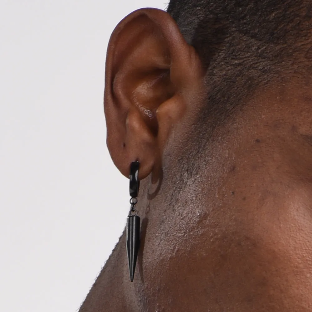 Punk Long Spike Dangle Hoop Earrings For Men Women sold by FaithHeart product image thumbnail 3