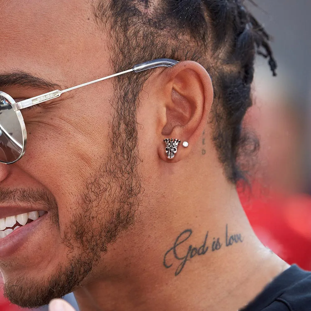 Punk Crown Skull Stud Earrings for Men Halloween Gift sold by FaithHeart product image thumbnail 3