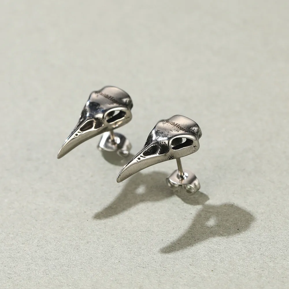Raven Skull Earrings Viking Stud Earrings For Men sold by FaithHeart product image thumbnail 4
