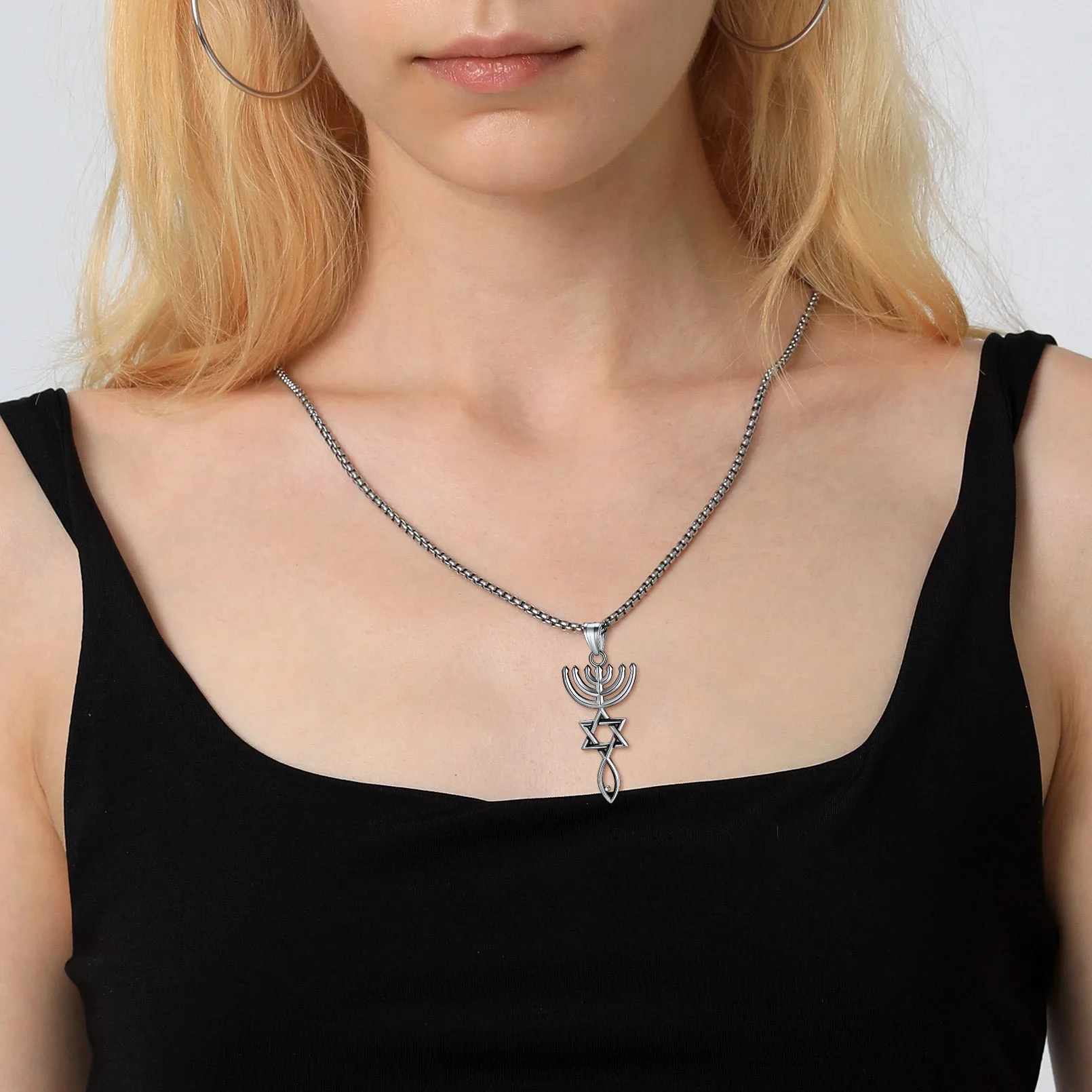 Messianic Seal of Jerusalem Necklace Amulet Pendant sold by FaithHeart product image thumbnail 3