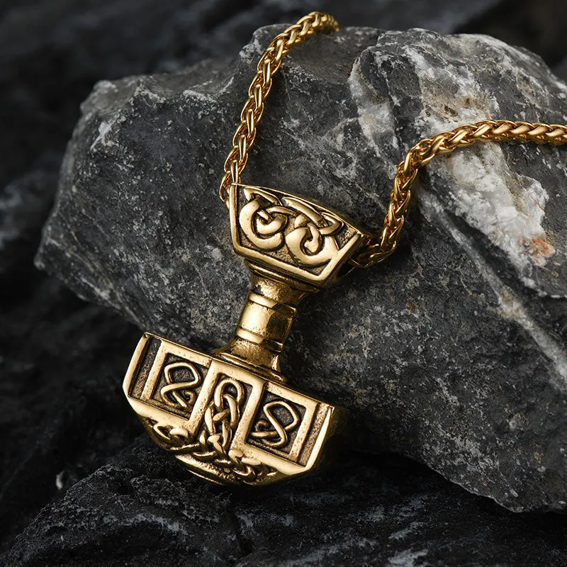 FaithHeart Norse Viking Thor's Hammer Necklace Mjolnir Pendant for Men sold by FaithHeart product image thumbnail 5