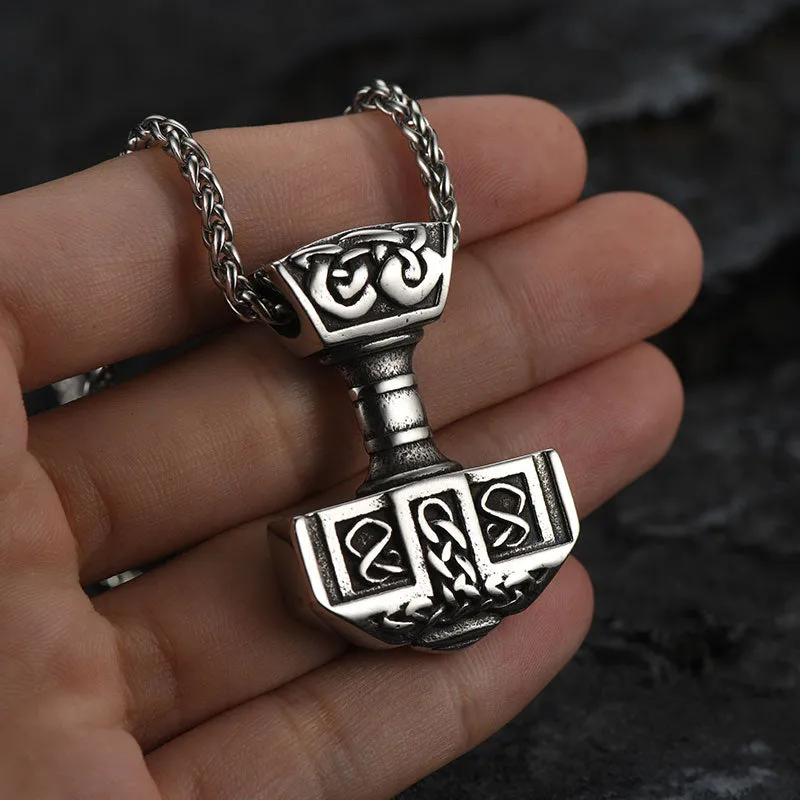 FaithHeart Norse Viking Thor's Hammer Necklace Mjolnir Pendant for Men sold by FaithHeart product image thumbnail 3