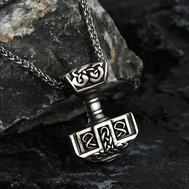 FaithHeart Norse Viking Thor's Hammer Necklace Mjolnir Pendant for Men sold by FaithHeart product image thumbnail 4