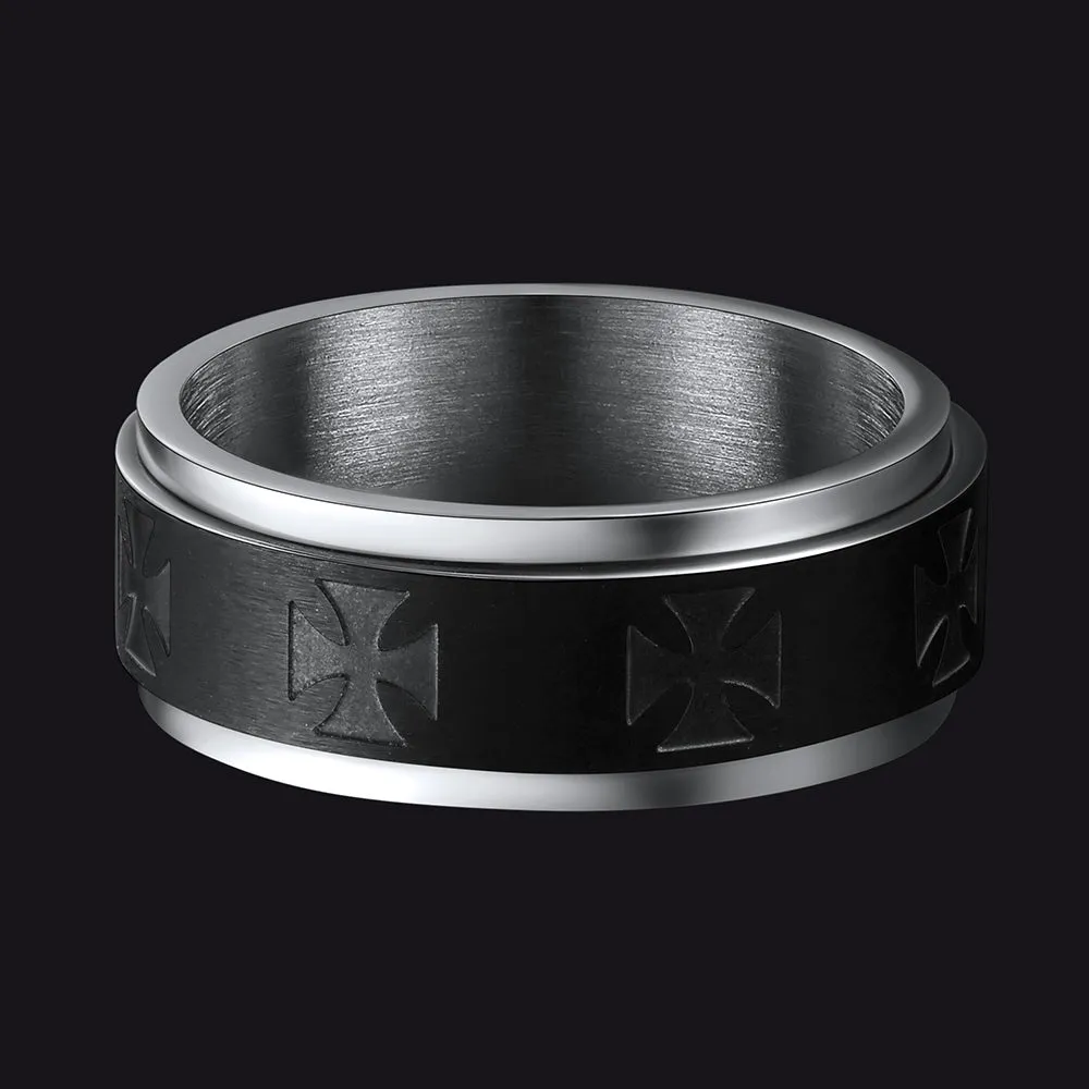 Knights Templar Cross Anxiety Ring For Men sold by FaithHeart