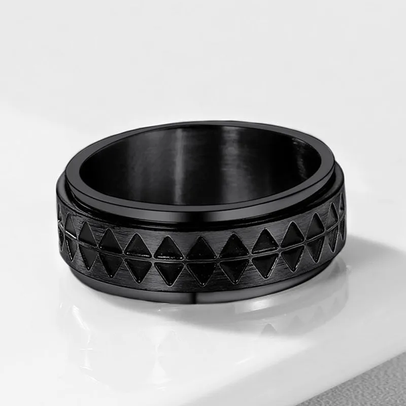 FaithHeart Unique Triangle Anxiety Ring Stainless Steel sold by FaithHeart product image thumbnail 5