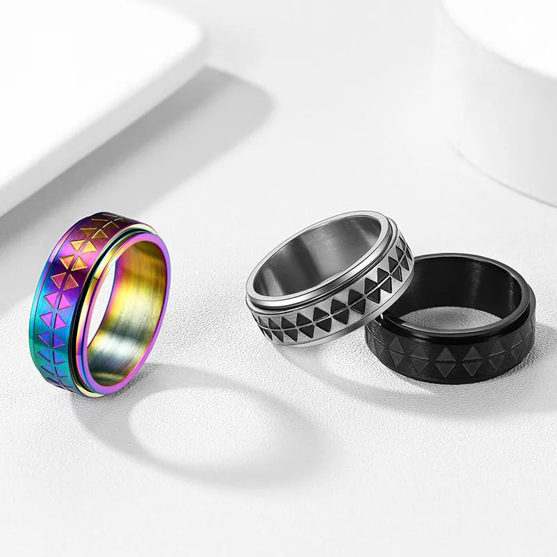 FaithHeart Unique Triangle Anxiety Ring Stainless Steel sold by FaithHeart product image thumbnail 2