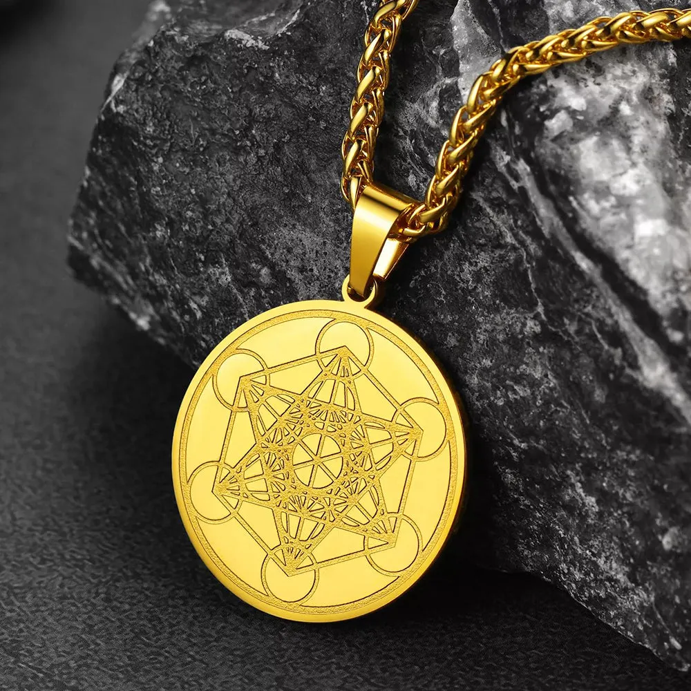 Metatron's Cube Pendant Necklace Spirtual Necklace For Men Women sold by FaithHeart product image thumbnail 4