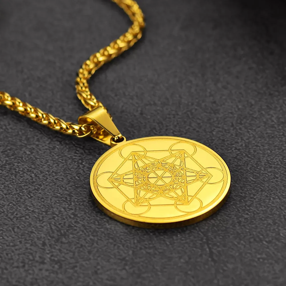 Metatron's Cube Pendant Necklace Spirtual Necklace For Men Women sold by FaithHeart product image thumbnail 5
