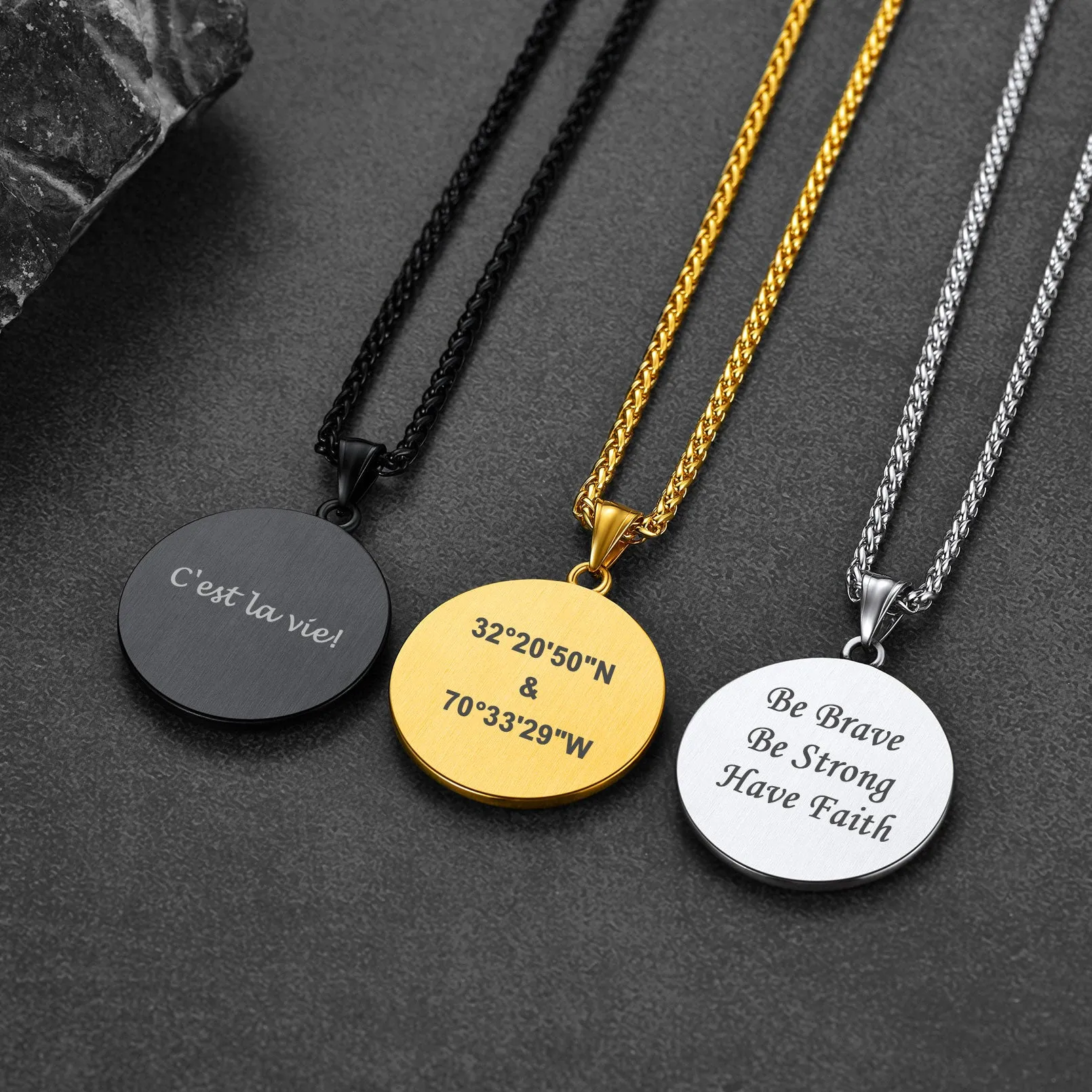 Knights Templar Cross Medallion Necklace For Men sold by FaithHeart product image thumbnail 4