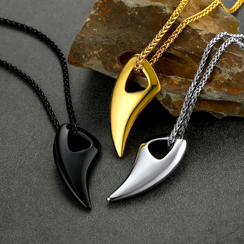 Norse Viking Wolf Tooth Spear Pendant Necklace for Men sold by FaithHeart product image thumbnail 3