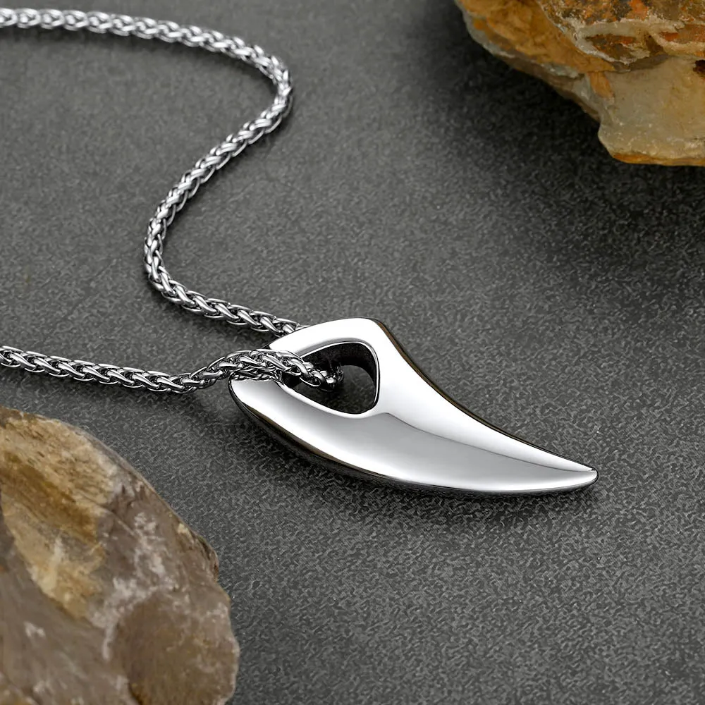 Norse Viking Wolf Tooth Spear Pendant Necklace for Men sold by FaithHeart product image thumbnail 5