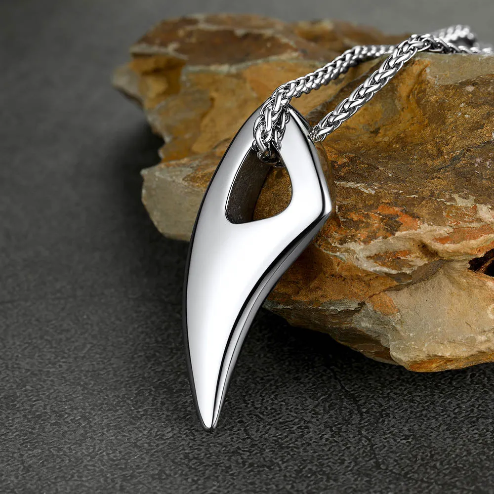 Norse Viking Wolf Tooth Spear Pendant Necklace for Men sold by FaithHeart product image thumbnail 4