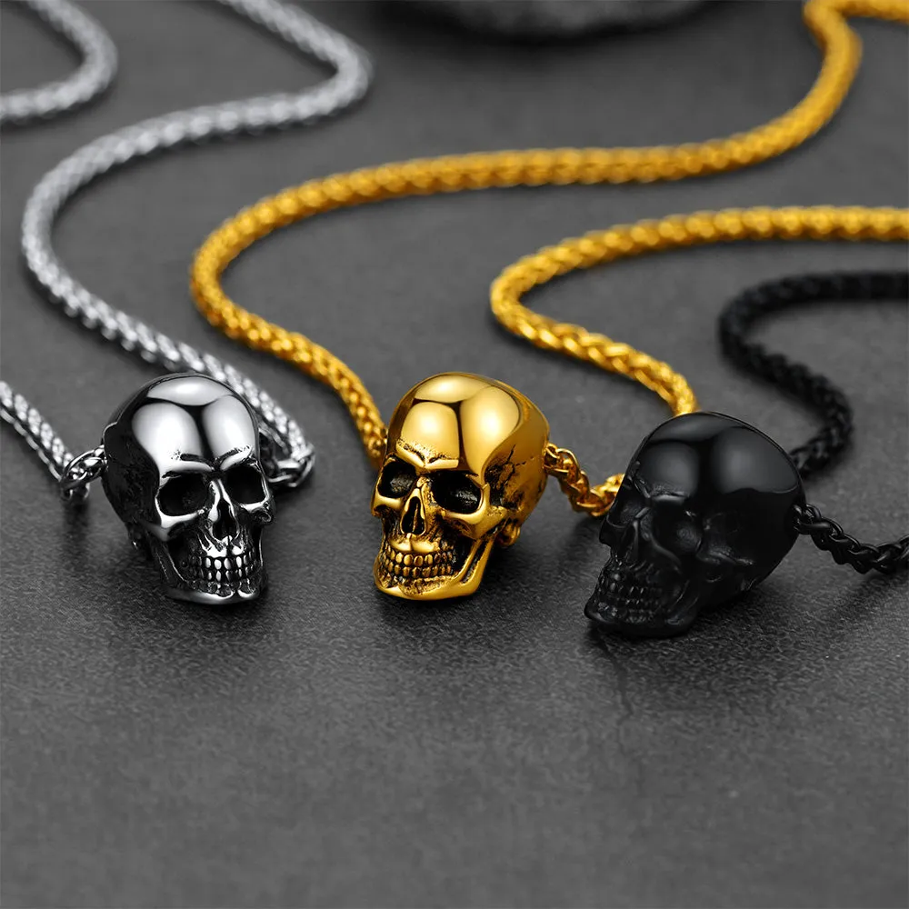 Gothic Skull Necklace Pendant For Men sold by FaithHeart product image thumbnail 3