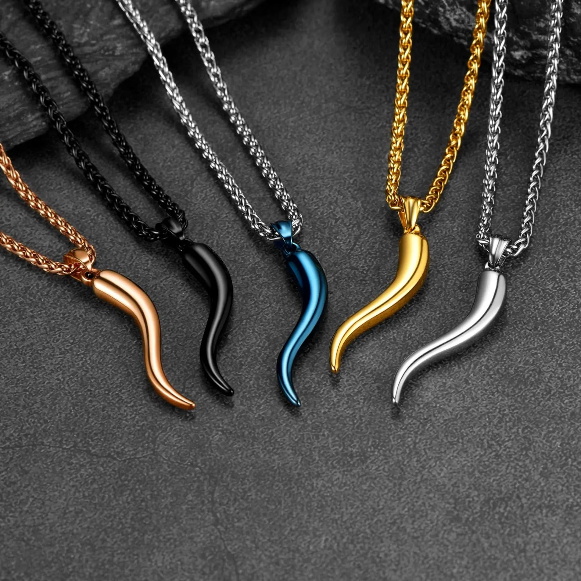 Cornicello Italian Horn Necklace Amulet Pendant sold by FaithHeart product image thumbnail 5
