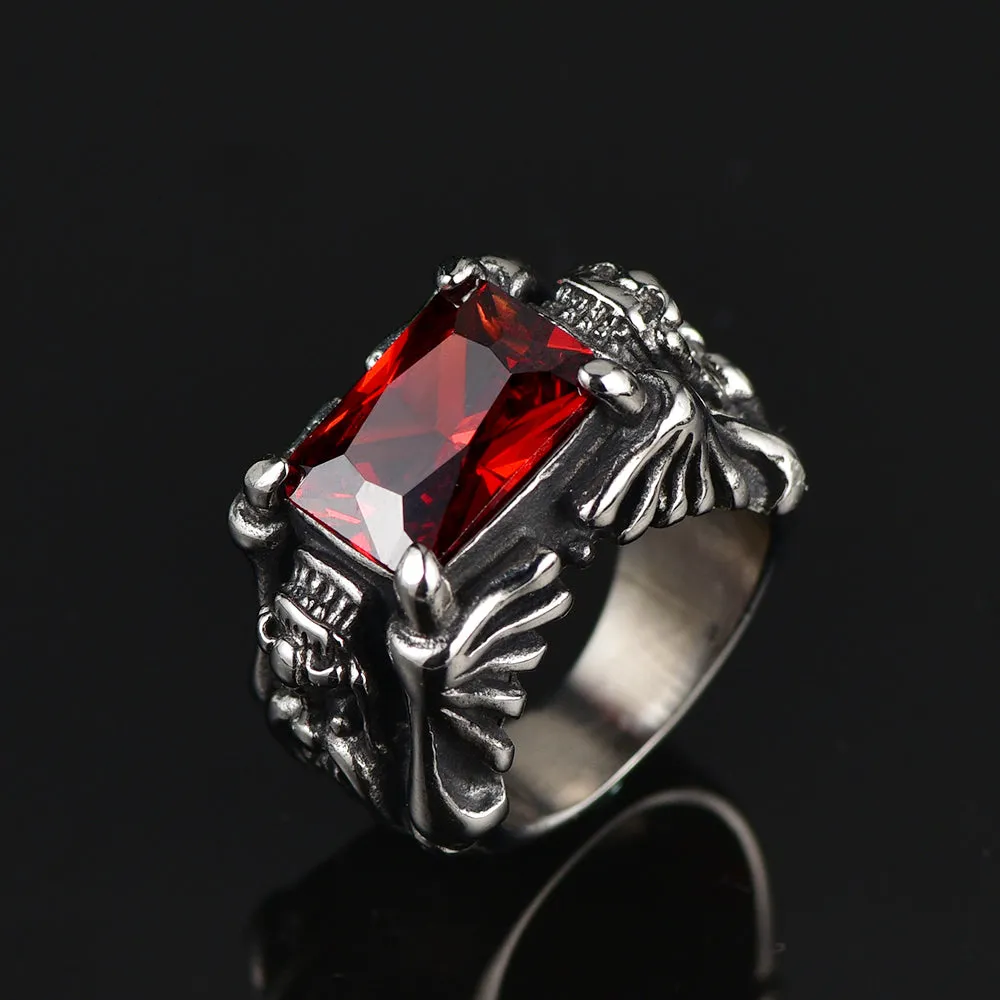 Flash Sale Gothic Ruby Dragon Ring Stainless Steel sold by FaithHeart product image thumbnail 2