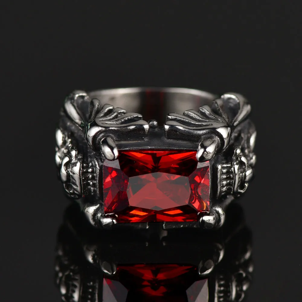 Flash Sale Gothic Ruby Dragon Ring Stainless Steel sold by FaithHeart product image thumbnail 3