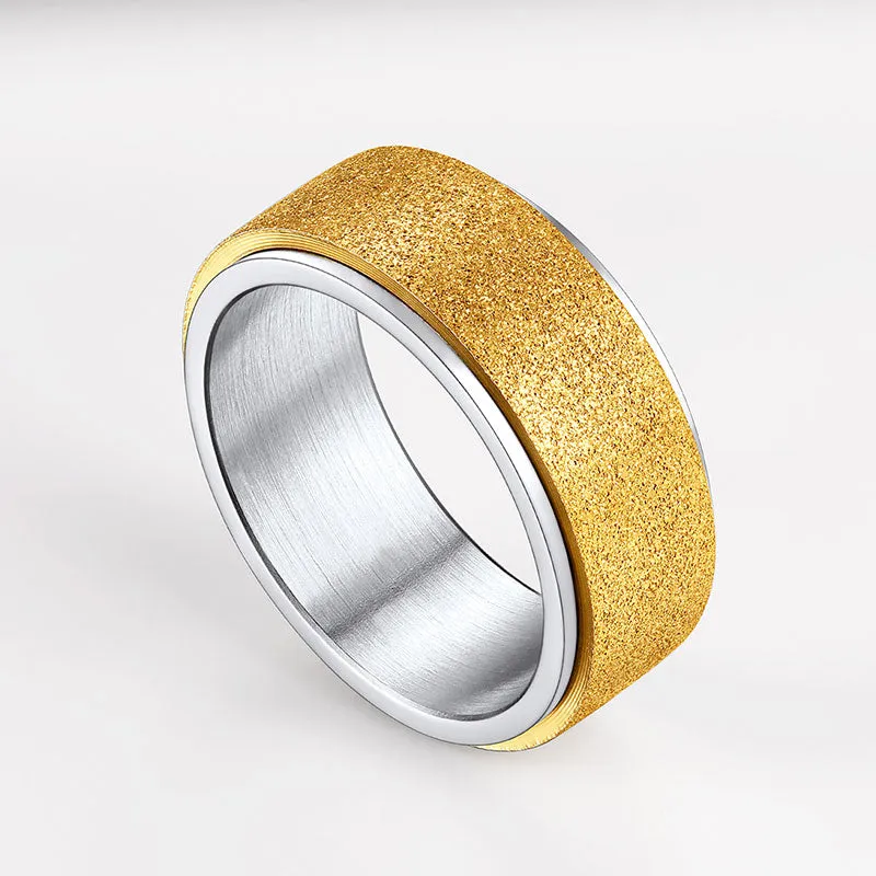 FaithHeart Glitter Finish Fidget Anxiety Ring Stainless Steel sold by FaithHeart product image thumbnail 2
