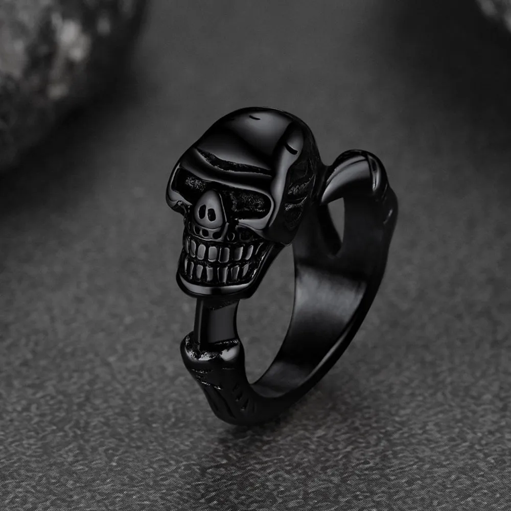 FaithHeart Gothic Skull Ring Biker Ring For Men sold by FaithHeart product image thumbnail 4
