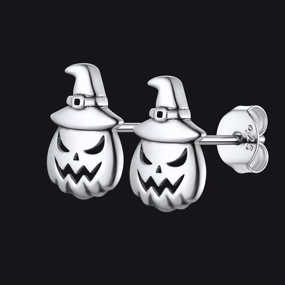 Halloween Pumpkin Earrings in Sterling Silver sold by FaithHeart