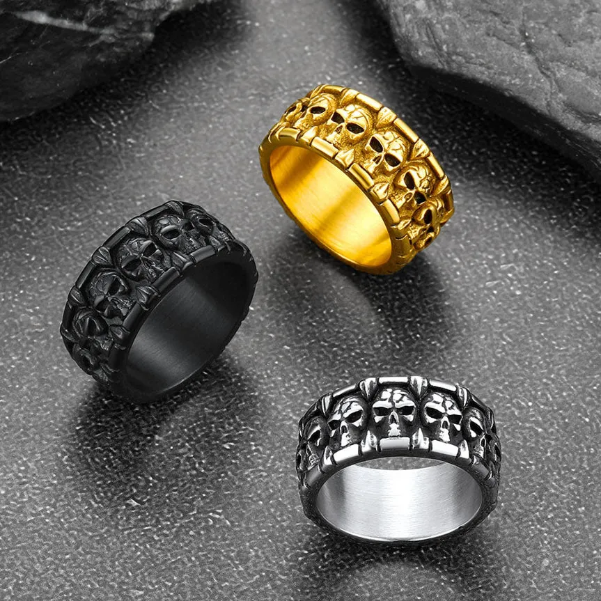 Skull Evil Teeth Stainless Steel Ring For Men sold by FaithHeart product image thumbnail 5