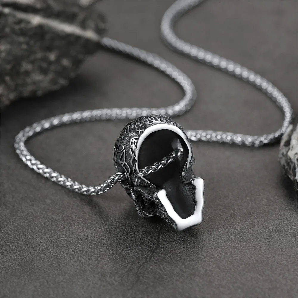 Gothic Skull Pendant Necklace For Men sold by FaithHeart product image thumbnail 5