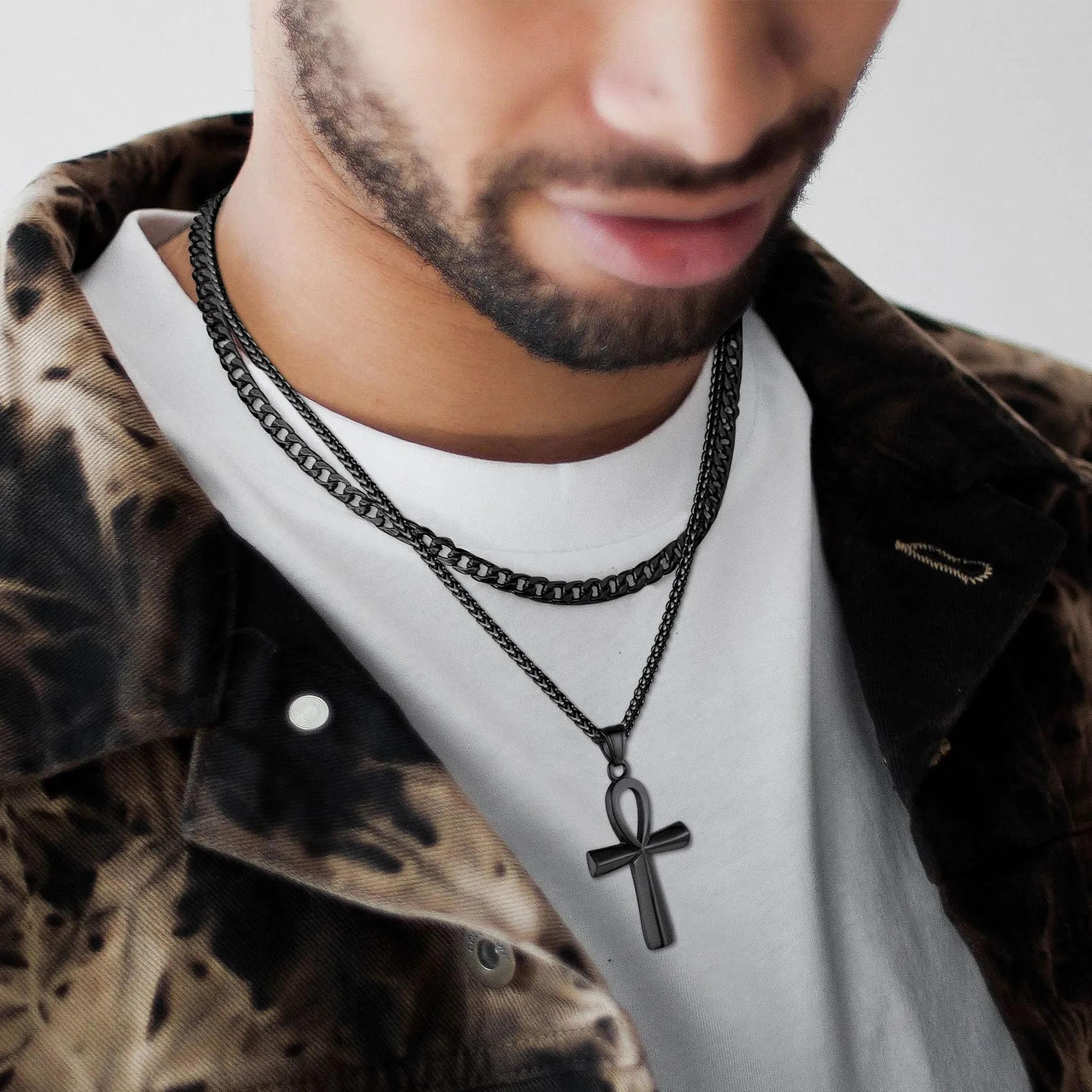 Egyptian Coptic Ankh Cross Necklace For Men Women sold by FaithHeart product image thumbnail 2
