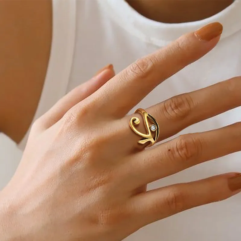 Ancient Egyptian Eye of Ra Ring Jewelry for Men Women sold by FaithHeart product image thumbnail 3