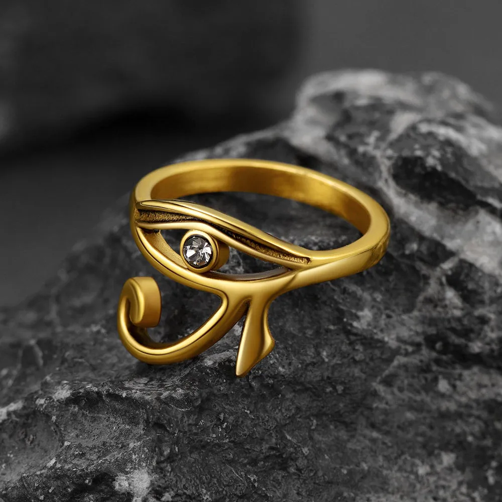 Ancient Egyptian Eye of Ra Ring Jewelry for Men Women sold by FaithHeart product image thumbnail 5