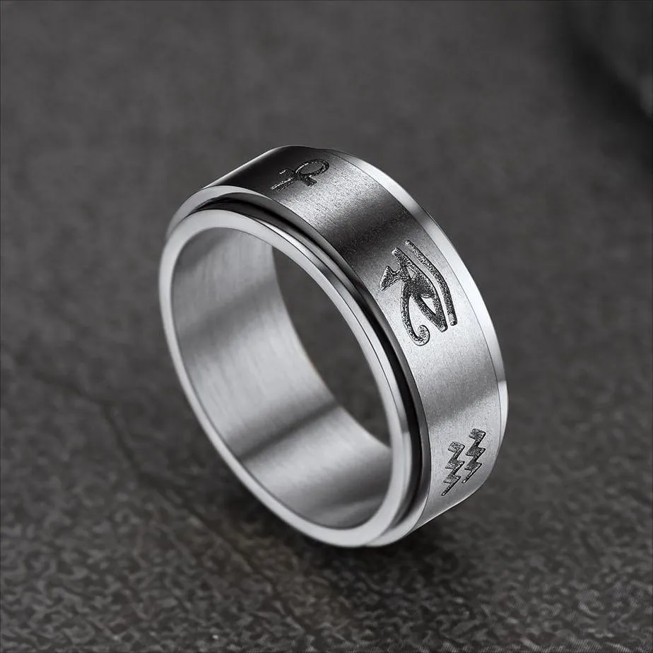 Egyptian Eye Of Horus Spinning Fidget Anxiety Ring sold by FaithHeart product image thumbnail 4